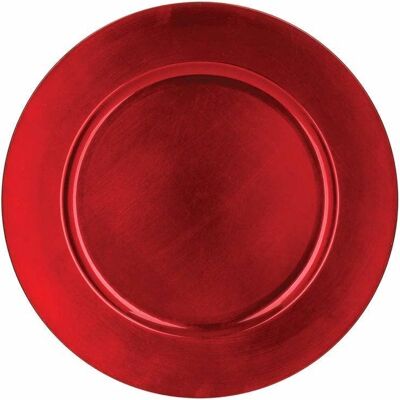 ATMOSPHERA Piatto Festivo Plastica Rosso 33 Cm ATMOSPHERA Piatto Festivo Plastica Rosso 33 Cm