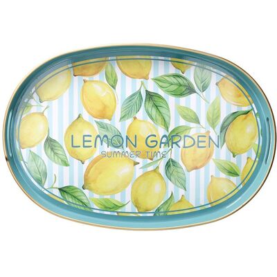 TOGNANA Vassoio Ovale Lemon Serving Summer Time 44 X 30 Cm Decorativo Polipropilene Multicolor TOGNANA Vassoio Ovale Lemon Serving Summer Time 44 X 30 Cm Decorativo Polipropilene Multicolor