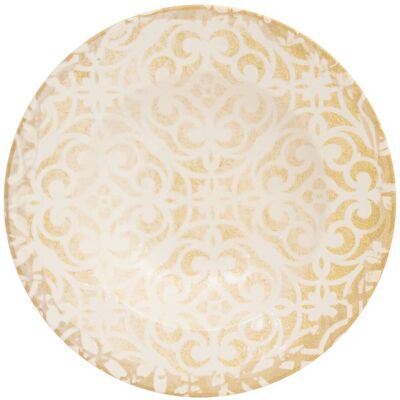 ATMOSPHERA Anna Piatto Di Pasta D28cm Crema - Créateur D'Intérieur ATMOSPHERA Anna Piatto Di Pasta D28cm Crema - Créateur D'Intérieur