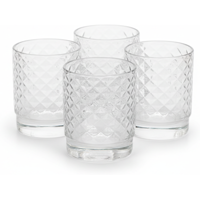 ALTRO Set 4 Bicchieri Tumbler Impilabile Isolano Trasparente Zafferano ALTRO Set 4 Bicchieri Tumbler Impilabile Isolano Trasparente Zafferano