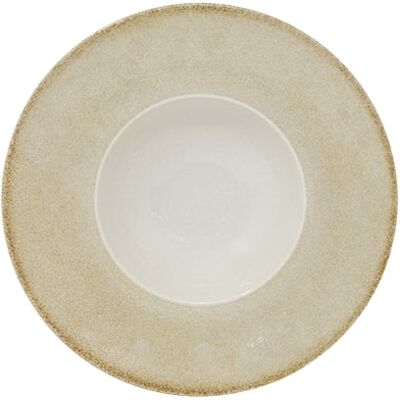 SATURNIA Napoli Piatto K-bowl D 27,5 Cm Porcellana Decorato Sand SATURNIA Napoli Piatto K-bowl D 27,5 Cm Porcellana Decorato Sand