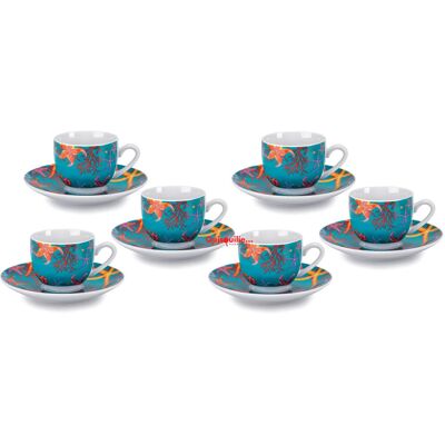 FADE Set 6 Tazze Caffè Porcellana Calajunco 100 Ml FADE Set 6 Tazze Caffè Porcellana Calajunco 100 Ml