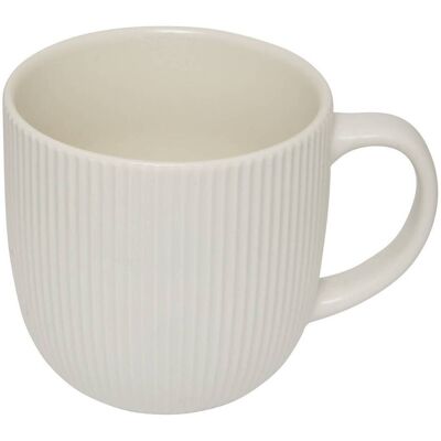ATMOSPHERA Tazza Strata A Righe Bianca 36cl - Créateur D'Intérieur ATMOSPHERA Tazza Strata A Righe Bianca 36cl - Créateur D'Intérieur