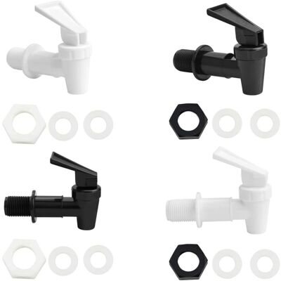 XISRENS Set Di 4 Rubinetti In Plastica Per Distributori Di Bevande, Rubinetti Di Ricambio Per Fusti Di Birra E Fontane Di Succhi Di Frutta. XISRENS Set Di 4 Rubinetti In Plastica Per Distributori Di Bevande, Rubinetti Di Ricambio Per Fusti Di Birra E Fontane Di Succhi Di Frutta.