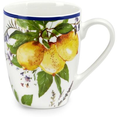 FADE Mug Soraya Porcellana Fine Decoro Limoni 350 Ml FADE Mug Soraya Porcellana Fine Decoro Limoni 350 Ml