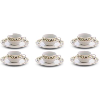 FADE Set 6 Tazze Caffè Porcellana White Christmas FADE Set 6 Tazze Caffè Porcellana White Christmas