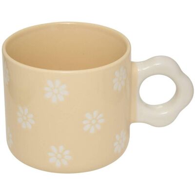 ATMOSPHERA Tazza Margot A Fiori Verdi E Bianchi - Créateur D'Intérieur ATMOSPHERA Tazza Margot A Fiori Verdi E Bianchi - Créateur D'Intérieur