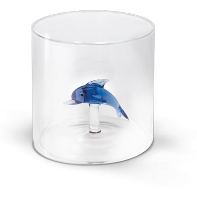 Western Digital Bicchiere In Vetro Borosilicato 250 Ml Con Decoro Delfino Western Digital Bicchiere In Vetro Borosilicato 250 Ml Con Decoro Delfino