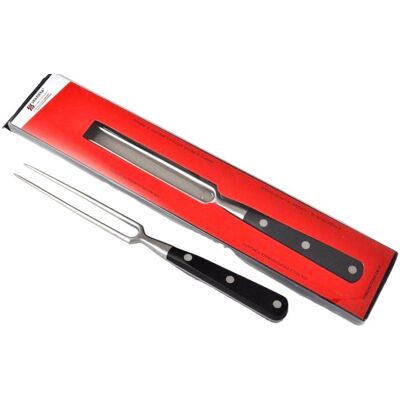 SVANERA Forchettone Da Arrosto Cm 15 ,in Acciaio Forgiato Manico Rivettato In Pom, Qualità Extra SVANERA Forchettone Da Arrosto Cm 15 ,in Acciaio Forgiato Manico Rivettato In Pom, Qualità Extra