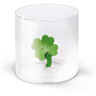 Western Digital Bicchiere Vetro Borosilicato Cc 250 Ml Decoro Quadrifoglio Western Digital Bicchiere Vetro Borosilicato Cc 250 Ml Decoro Quadrifoglio