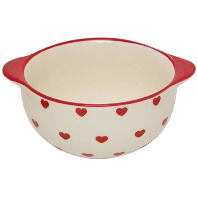 ATMOSPHERA Ciotola Con Cuore Bianco E Rosso Di San Valentino - Créateur D'Intérieur ATMOSPHERA Ciotola Con Cuore Bianco E Rosso Di San Valentino - Créateur D'Intérieur