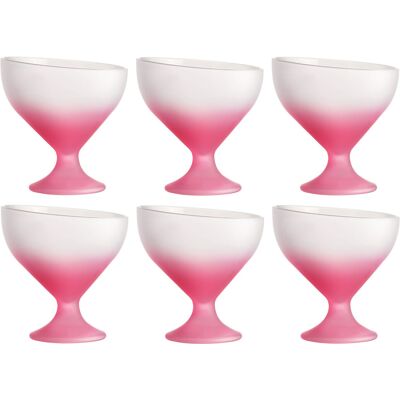 BORMIOLI ROCCO Coppe Gelato Rosa California 23 Cl Set 6 BORMIOLI ROCCO Coppe Gelato Rosa California 23 Cl Set 6