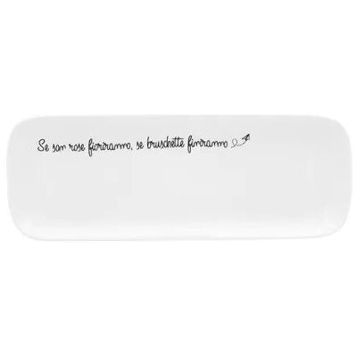 ALTRO Piatto Rettangolare Gli Onesti Cm 30x11 La Porcellana Bianca ALTRO Piatto Rettangolare Gli Onesti Cm 30x11 La Porcellana Bianca