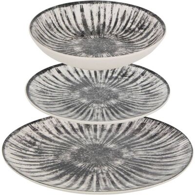 ATMOSPHERA Servizio Da Tavola Lucie 12 Pezzi Grigio L26,5xd2,4xh26,5cm - Créateur D'Intérieur ATMOSPHERA Servizio Da Tavola Lucie 12 Pezzi Grigio L26,5xd2,4xh26,5cm - Créateur D'Intérieur