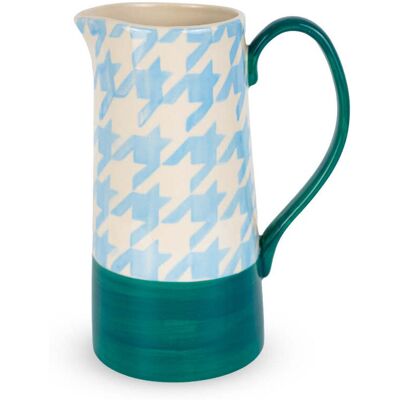 ALTRO Caraffa In Stoneware 1,3l Azzurro Pied De Poule ALTRO Caraffa In Stoneware 1,3l Azzurro Pied De Poule
