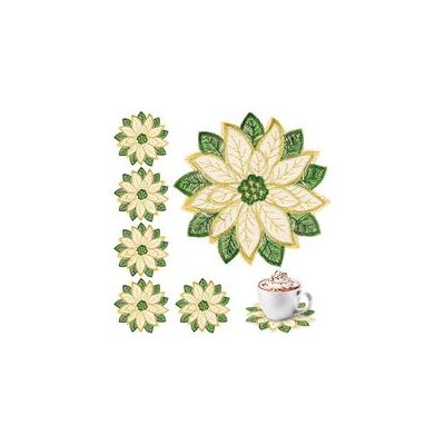 OEM 10 Sottobicchieri Natalizi Ricamati, Sottobicchieri A Doppio Strato Decorati Con Applicazioni Dorate E Stelle Di Natale, Sottobicchieri Con Fiori Natalizi, Perfetti Per Le Vacanze Invernali, Decorazio OEM 10 Sottobicchieri Natalizi Ricamati, Sottobicchieri A Doppio Strato Decorati Con Applicazioni Dorate E Stelle Di Natale, Sottobicchieri Con Fiori Natalizi, Perfetti Per Le Vacanze Invernali, Decorazio