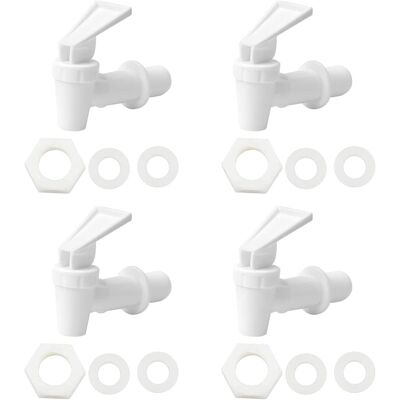 OEM Set Di 4 Rubinetti Per Distributori Di Bevande In Plastica, Tappo Di Ricambio Per Distributore D'Acqua, Rubinetto Di Ricambio Adatto Per Bevande Calde E Fredde, Fusto Di Birra, Bicchiere, Caffè, Succo OEM Set Di 4 Rubinetti Per Distributori Di Bevande In Plastica, Tappo Di Ricambio Per Distributore D'Acqua, Rubinetto Di Ricambio Adatto Per Bevande Calde E Fredde, Fusto Di Birra, Bicchiere, Caffè, Succo