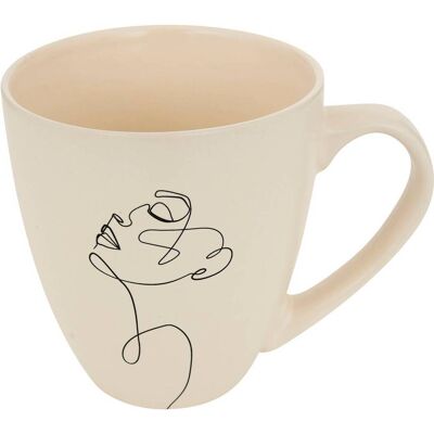 ATMOSPHERA Tazza Face L14,7xl10,8xh11,8cm - Créateur D'Intérieur ATMOSPHERA Tazza Face L14,7xl10,8xh11,8cm - Créateur D'Intérieur