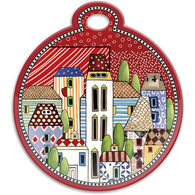 Egan Sottopentola Paese Mio Ceramica Rosso 17x19 Cm Egan Sottopentola Paese Mio Ceramica Rosso 17x19 Cm