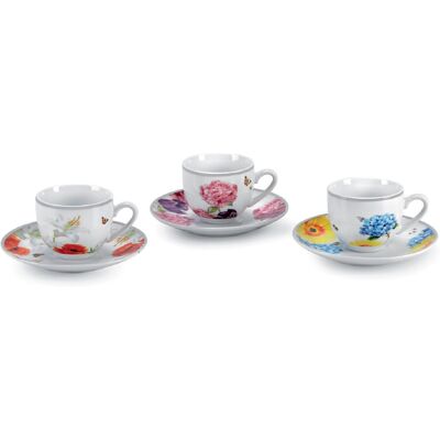 FADE Set Caffè Ikebana Porcellana Fine 100 Ml FADE Set Caffè Ikebana Porcellana Fine 100 Ml
