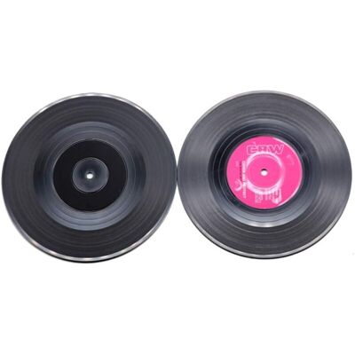 TORMATOR Set Di 6 Sottobicchieri, Design A Disco In Vinile (lp), Stile Retrò, Antiscivolo, Per Tazze, Caffè E Bevande. TORMATOR Set Di 6 Sottobicchieri, Design A Disco In Vinile (lp), Stile Retrò, Antiscivolo, Per Tazze, Caffè E Bevande.