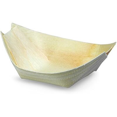 TABLECRAFT Usa E Getta Small Wood Boat 9 X 5 Cm, 30 Ml Bambù Confezione Da 50 Pezzi TABLECRAFT Usa E Getta Small Wood Boat 9 X 5 Cm, 30 Ml Bambù Confezione Da 50 Pezzi
