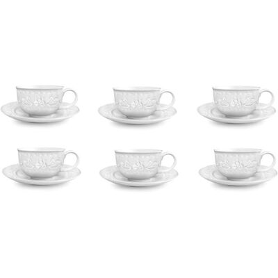 FADE Tazza Caffè Porcellana Xmas White Natale Ml 100 Set 6 Pz FADE Tazza Caffè Porcellana Xmas White Natale Ml 100 Set 6 Pz