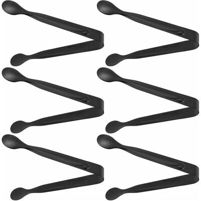 BOBYPET Pinze Per Ghiaccio In Acciaio Inox, Pinze Da Portata, Pinze Per Barbecue, Pinze Da Cucina, Pinze Per Zucchero, Pinze Per Biscotti Per Casa E Bar, Set Da 6 (nere) BOBYPET Pinze Per Ghiaccio In Acciaio Inox, Pinze Da Portata, Pinze Per Barbecue, Pinze Da Cucina, Pinze Per Zucchero, Pinze Per Biscotti Per Casa E Bar, Set Da 6 (nere)