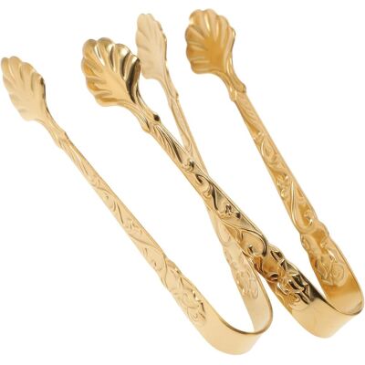 LABLANC Set Di 2 Pinze Per Il Ghiaccio, Mini Pinze Per Il Ghiaccio Da Bar, Pinze Per Il Ghiaccio Placcate In Oro Per Glassare Gli Alimenti, Pinze Da Cucina, Pinze Per Tritare Lo Zucchero, Acciaio Inossidabile LABLANC Set Di 2 Pinze Per Il Ghiaccio, Mini Pinze Per Il Ghiaccio Da Bar, Pinze Per Il Ghiaccio Placcate In Oro Per Glassare Gli Alimenti, Pinze Da Cucina, Pinze Per Tritare Lo Zucchero, Acciaio Inossidabile