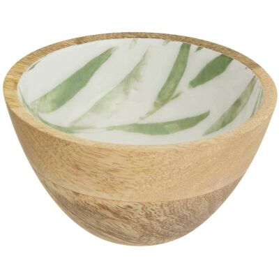 ATMOSPHERA Piatto Inaya D13cm Verde Oliva E Mango - Créateur D'Intérieur ATMOSPHERA Piatto Inaya D13cm Verde Oliva E Mango - Créateur D'Intérieur