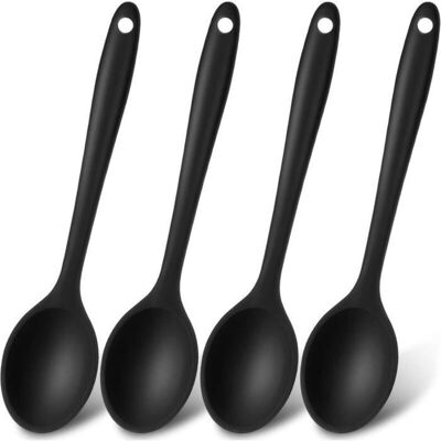 LIIYIELA Cucchiai In Silicone Antiaderenti - Cucchiai Da Portata In Silicone - Cucchiai Per Mescolare Per Cucinare - Cuocere Al Forno - Mescolare LIIYIELA Cucchiai In Silicone Antiaderenti - Cucchiai Da Portata In Silicone - Cucchiai Per Mescolare Per Cucinare - Cuocere Al Forno - Mescolare