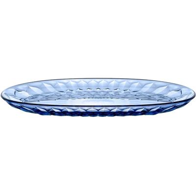 Guzzini Vassoio Tondo Ovale Vanity Bio-based D 36 Cm Blu Guzzini Vassoio Tondo Ovale Vanity Bio-based D 36 Cm Blu