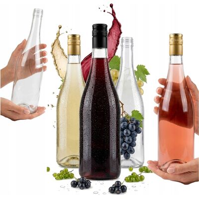 OEM 5 Bottiglie Di Vino Da 1 Litro, Trasparenti, Per Vino, Alcol, Sciroppo, Liquore, Succo Di Frutta. 5 Pezzi. OEM 5 Bottiglie Di Vino Da 1 Litro, Trasparenti, Per Vino, Alcol, Sciroppo, Liquore, Succo Di Frutta. 5 Pezzi.