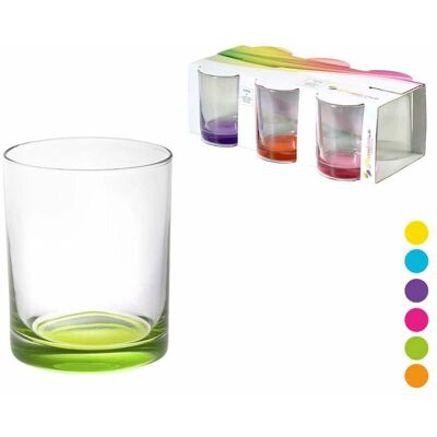 CFADDA Set 6 Bicchieri Vetro Colorati - Assortiti - 280ml CFADDA Set 6 Bicchieri Vetro Colorati - Assortiti - 280ml