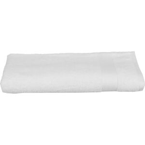 ATMOSPHERA Lenzuolo da bagno in cotone bianco essentiel 100x150cm - lenzuolo da bagno, bianco, cotone, dimensioni 100x150 cm  créateur d'intérieur
