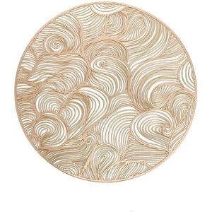 XISRENS Set Di 6 Tovagliette Rotonde Dorate, Tovagliette Cave, Tovagliette In Pvc Dorato, Tovagliette Antiscivolo Resistenti Al Calore Per Matrimoni, Tovagliette Lavabili, 38 Cm XISRENS Set Di 6 Tovagliette Rotonde Dorate, Tovagliette Cave, Tovagliette In Pvc Dorato, Tovagliette Antiscivolo Resistenti Al Calore Per Matrimoni, Tovagliette Lavabili, 38 Cm