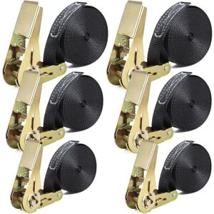 DPZO Spanngurte Mit Ratsche Set-6 Stück 2m/4m/5m,gurtband 25mm Breite,belastung Up To 1000 Kg,spanngurte Mit Ratsche Für Motorrad,fahrrad,gepäck&camping Sicherung,spanngurte (schwarz) DPZO Spanngurte Mit Ratsche Set-6 Stück 2m/4m/5m,gurtband 25mm Breite,belastung Up To 1000 Kg,spanngurte Mit Ratsche Für Motorrad,fahrrad,gepäck&camping Sicherung,spanngurte (schwarz)