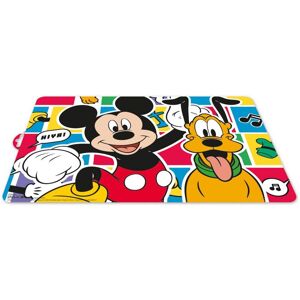Disney Tovaglietta Individuale Colorata Per Bambini In Plastica Mickey Mouse Topolino Pluto - Disney Tovaglietta Individuale Colorata Per Bambini In Plastica Mickey Mouse Topolino Pluto -
