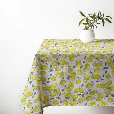 TEX FAMILY Tovaglia Dory Sorrento Limone Limoni Giallo In Cotone Cm.140x300 X18 Persone TEX FAMILY Tovaglia Dory Sorrento Limone Limoni Giallo In Cotone Cm.140x300 X18 Persone