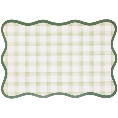 ATMOSPHERA Tovaglietta A Quadri Con Fiori Di Rosa 45x30cm - Créateur D'Intérieur ATMOSPHERA Tovaglietta A Quadri Con Fiori Di Rosa 45x30cm - Créateur D'Intérieur