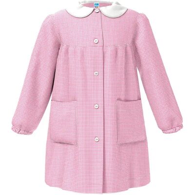 SIGGI Grembiule Asilo Bimba Con Con Bottoni Centrali - Neutro Rosa 3a SIGGI Grembiule Asilo Bimba Con Con Bottoni Centrali - Neutro Rosa 3a