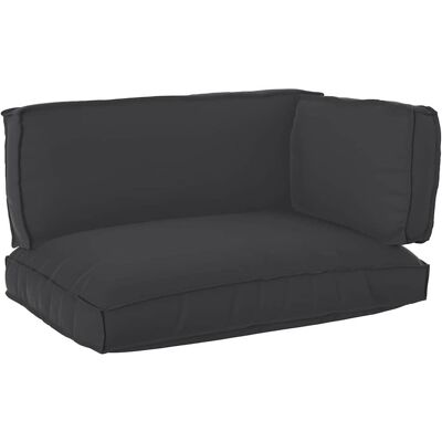 MAISON EXCLUSIVE - Set Di Cuscini Per Pallet 3 Pcs Nero Tessuto Oxford MAISON EXCLUSIVE - Set Di Cuscini Per Pallet 3 Pcs Nero Tessuto Oxford