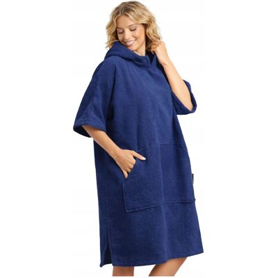 OEM Poncho In Cotone Blu Navy OEM Poncho In Cotone Blu Navy