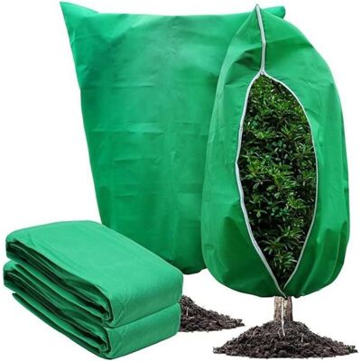 XISRENS Telo Invernale In Due Parti Per Piante Da Esterno, Copertura Protettiva Con Cerniera E Coulisse (80 X 120 Cm) XISRENS Telo Invernale In Due Parti Per Piante Da Esterno, Copertura Protettiva Con Cerniera E Coulisse (80 X 120 Cm)