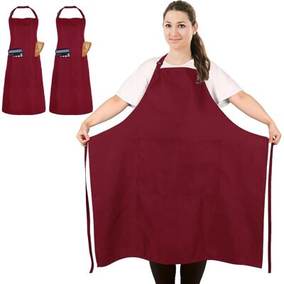 OEM Grembiuli Da Cucina Rossi Unisex Di Grandi Dimensioni Con 2 Tasche, Per Cucinare, Barbecue, Lavoro, Grembiule Professionale Per Camerieri, Pittori (taglia Grande) OEM Grembiuli Da Cucina Rossi Unisex Di Grandi Dimensioni Con 2 Tasche, Per Cucinare, Barbecue, Lavoro, Grembiule Professionale Per Camerieri, Pittori (taglia Grande)