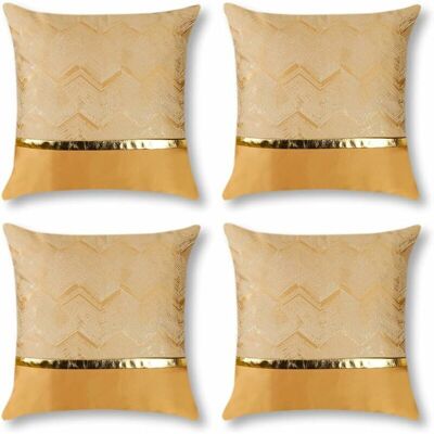 OEM Fodera Decorativa Per Cuscino, Stampa A Caldo Oro, Moderna, 45x45 Cm, Set Da 4 (oro) OEM Fodera Decorativa Per Cuscino, Stampa A Caldo Oro, Moderna, 45x45 Cm, Set Da 4 (oro)