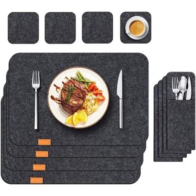 XISRENS Set Di 4 Tovagliette Spesse E Isolanti In Feltro Per Cucina E Sala Da Pranzo. XISRENS Set Di 4 Tovagliette Spesse E Isolanti In Feltro Per Cucina E Sala Da Pranzo.
