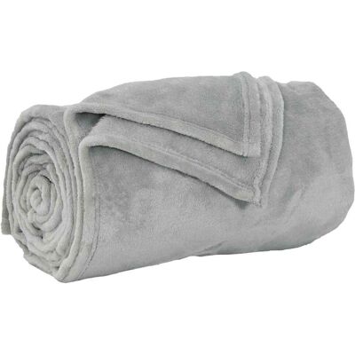 VIDAXL Coperta Grigio 130 X 150 Cm Panno VIDAXL Coperta Grigio 130 X 150 Cm Panno