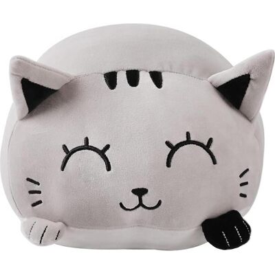 ITOTAL Cuscino Decorativo Motivo Gatto Grigio 33x30x18 Cm ITOTAL Cuscino Decorativo Motivo Gatto Grigio 33x30x18 Cm