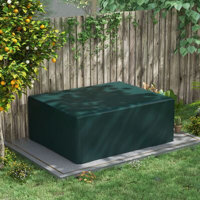 PZCC Telo Protettivo Rettangolare Per Mobili Da Giardino, Impermeabile, Resistente Ai Raggi Uv E Alla Polvere, 235x190x90 Cm, Verde. PZCC Telo Protettivo Rettangolare Per Mobili Da Giardino, Impermeabile, Resistente Ai Raggi Uv E Alla Polvere, 235x190x90 Cm, Verde.